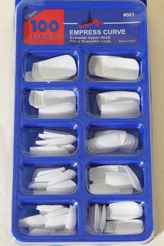 100er-Packung weiße künstliche Fingernägel