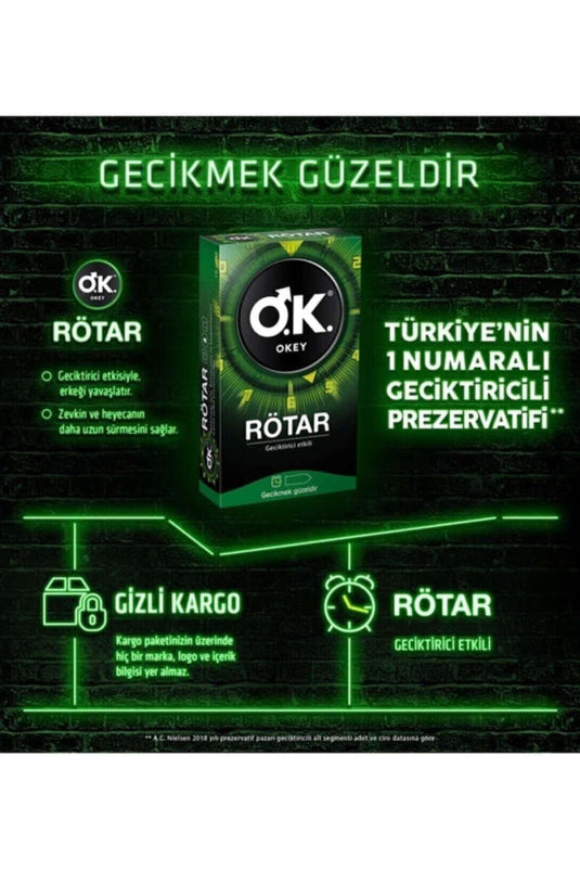 10'lü Okey Prezervatif Rötar