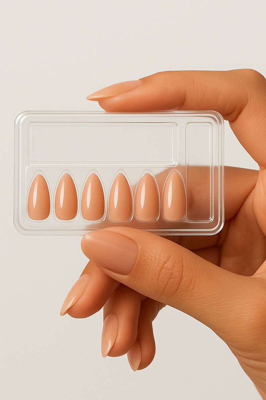 12'li Kendinden Yapışkanlı Takma Tırnak Ten