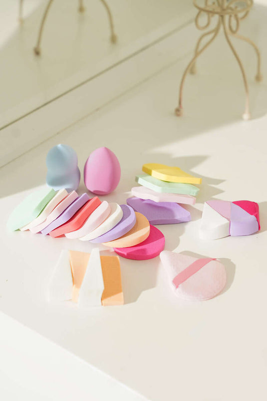 Set Da 25 Spugnette Per Trucco Assortite