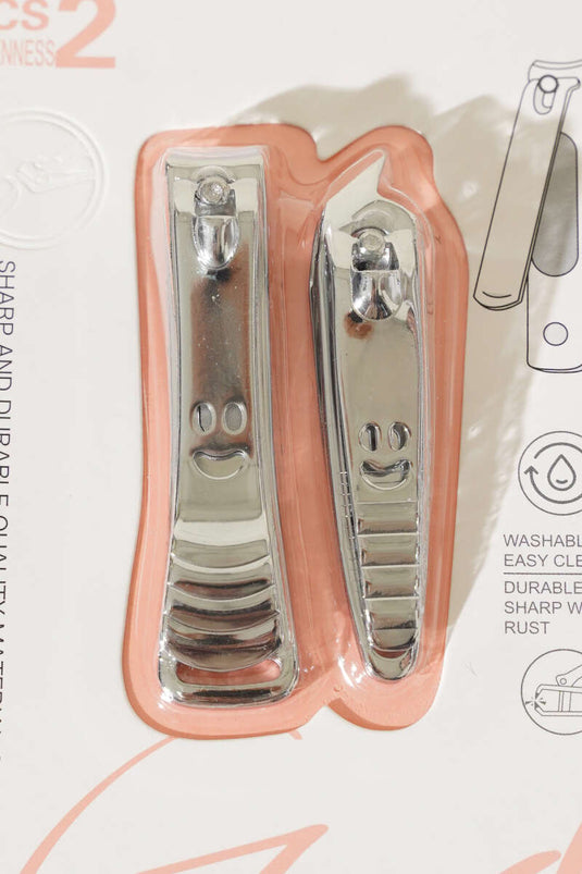 Set mit 2 Nagelknipsern, Grau