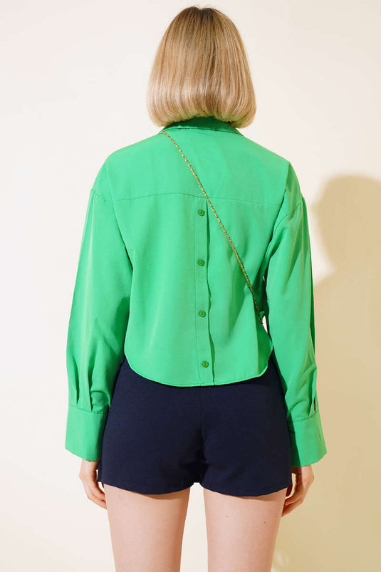 3401 Chemise Courte Vert