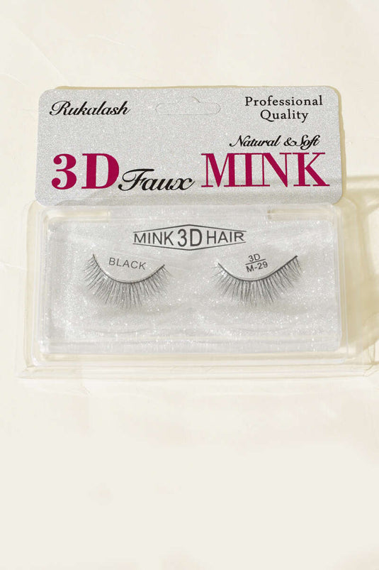 رموش صناعية طبيعية ثلاثية الأبعاد رقم 29 أسود