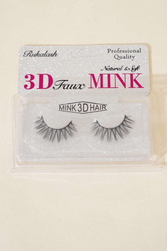 3D Effect Natural False Eyelashes No:3 Black