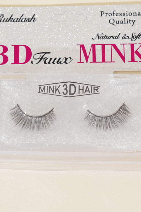 3D Effect Natural False Eyelashes No:4 Black