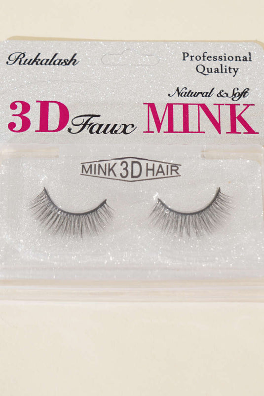 3D Effect Natural False Eyelashes No:8 Black