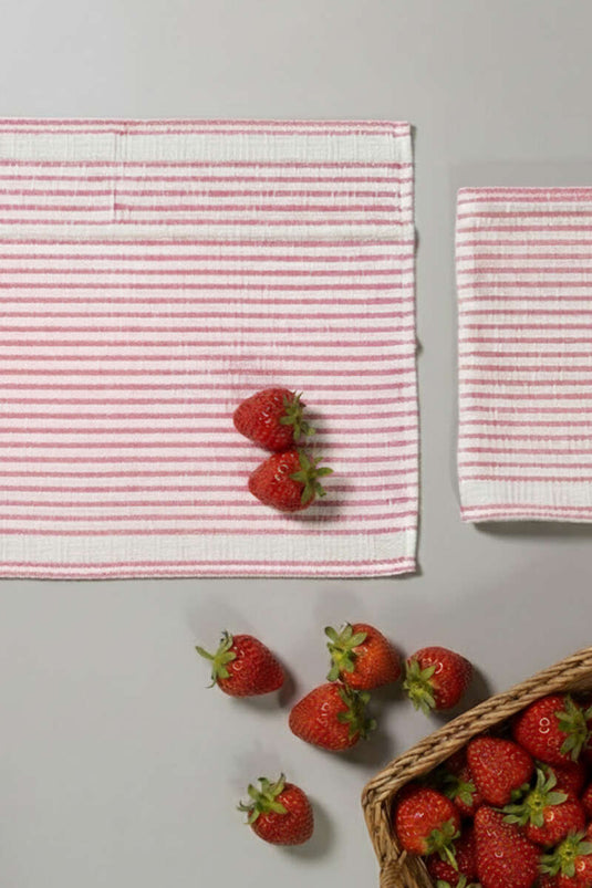 Tapis d'alimentation 3 pièces, fuchsia