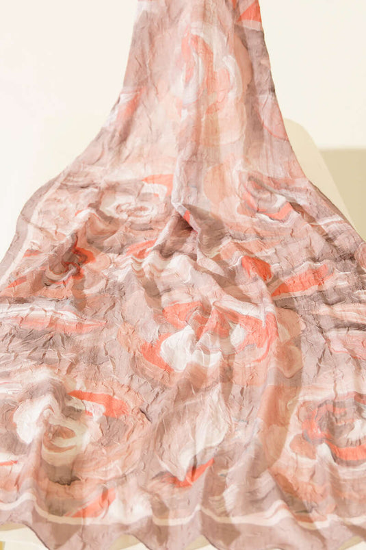 3'lü Çiçek Desenli Bambu Kraş Şal Seti Asorti 1