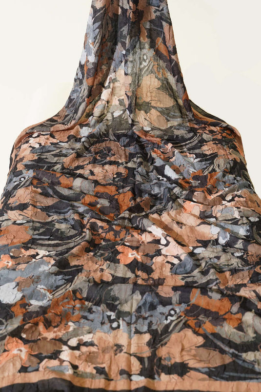 3'lü Çiçekli Soft Bambu Kraş Şal Seti Asorti 1