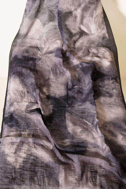 3'lü Ebruli Desen Müslin Şal Seti Asorti