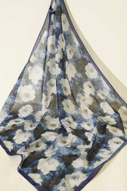 3-Piece Rose Patterned Soft Scarf Set