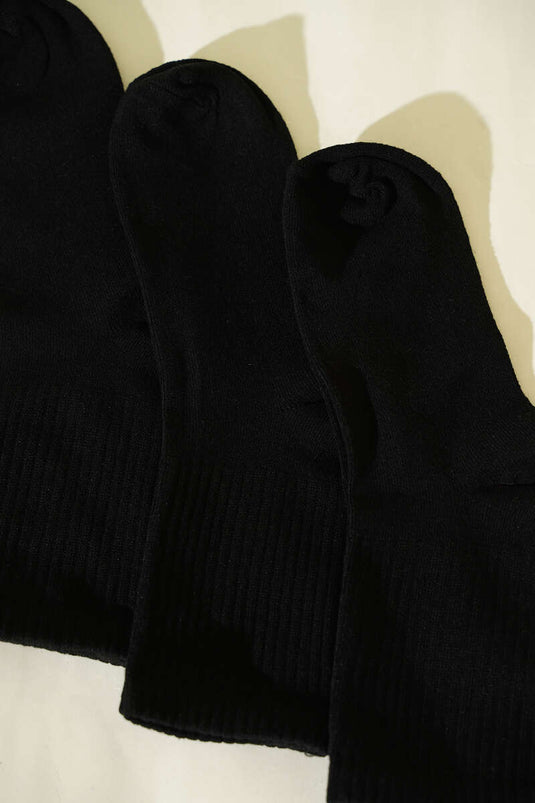 Lot de 3 paires de socquettes femme noir