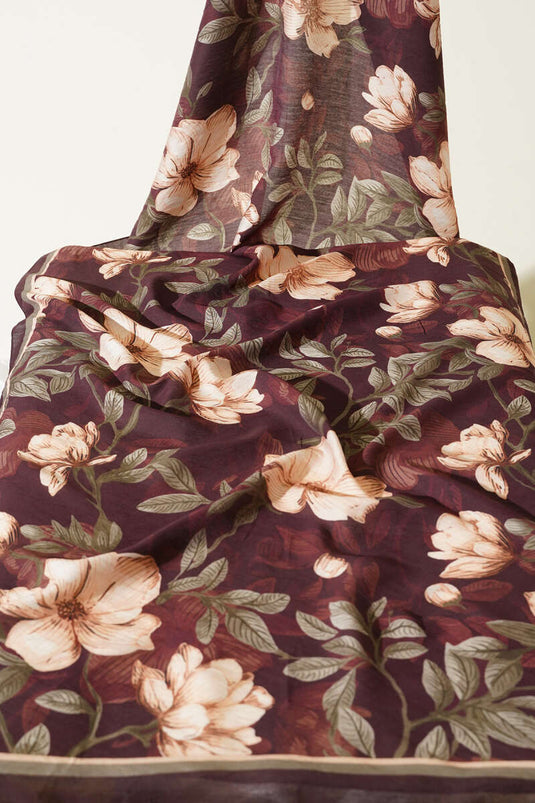 طقم شالات مودال بنقشة البنفسج 3 قطع متنوع 1