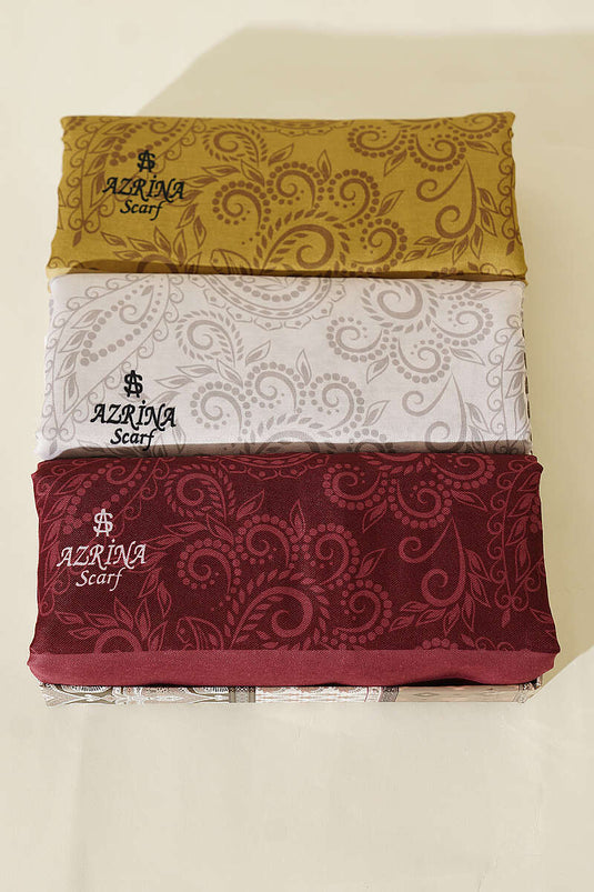 Ensemble De 3 Foulards Doux À Motif Paisley