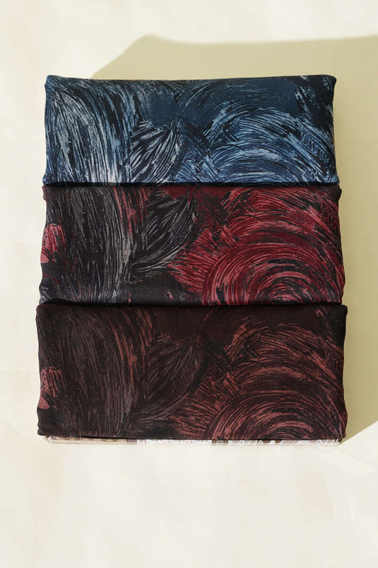 Assortimento di set di sciarpe Demore con motivo a spirale da 3 pezzi 1