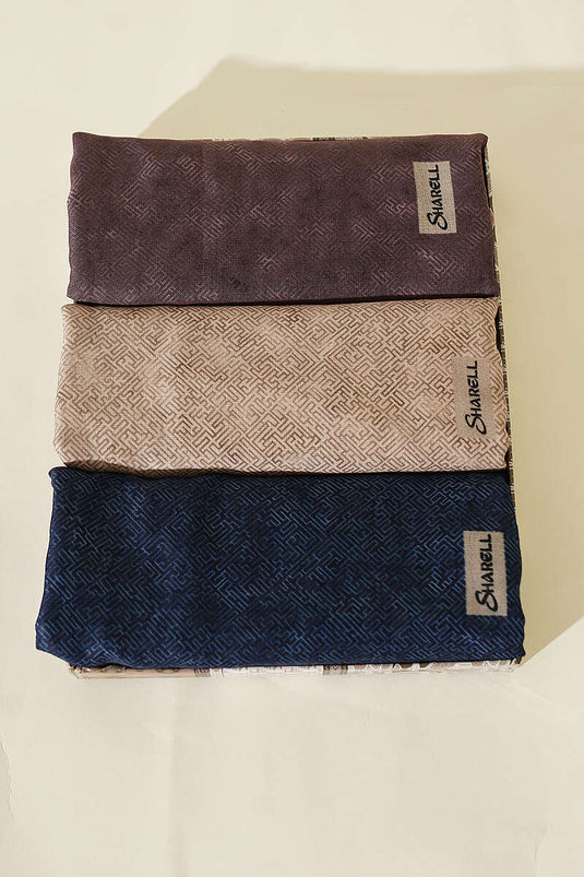 Ensemble De 3 Foulards À Rayures Assortis