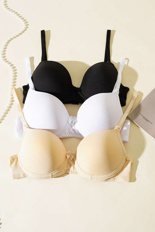 Assortiment de 3 soutiens-gorge creux en silicone 1