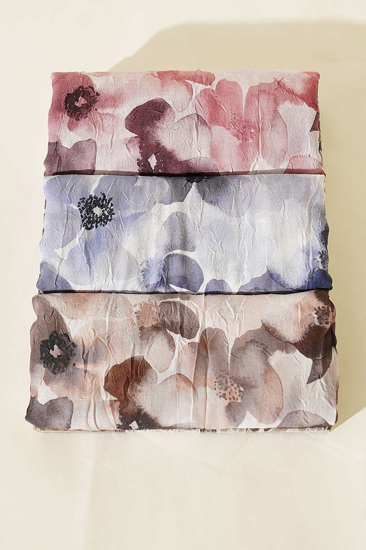 Ensemble De 3 Foulards En Bambou Soft Flora