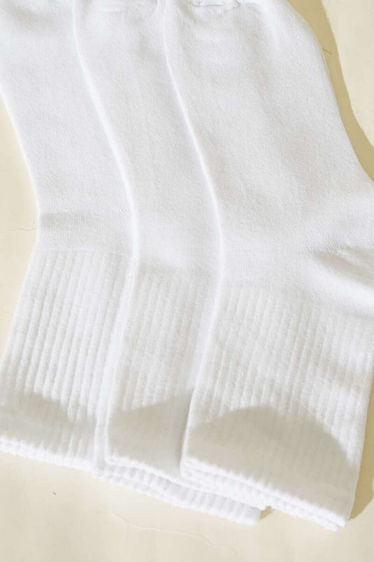 Lot de 3 paires de socquettes pour femme blanc