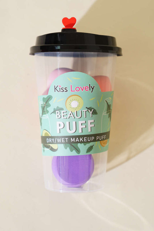 Ensemble de 4 éponges à maquillage avec assortiment de coupelles 1