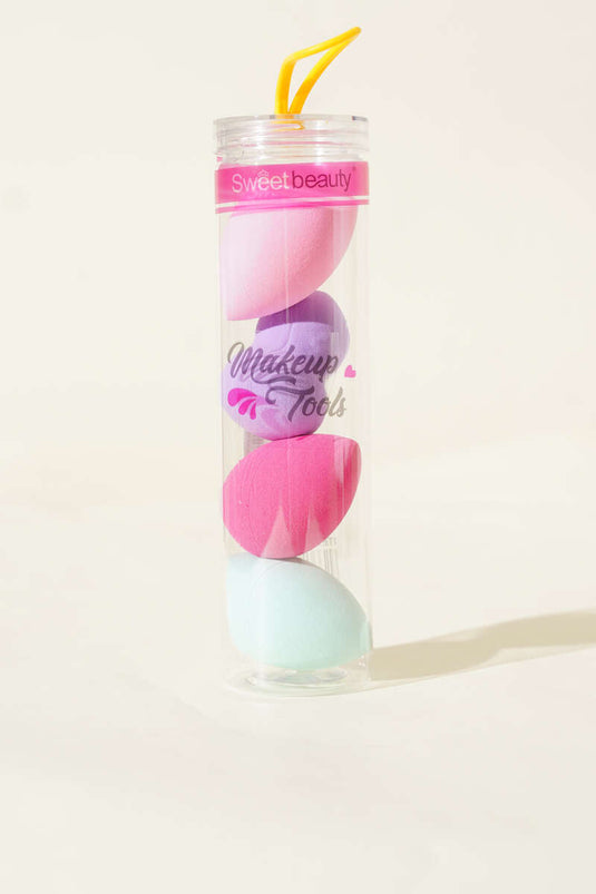 4-Piece Assorted Makeup Sponge Set