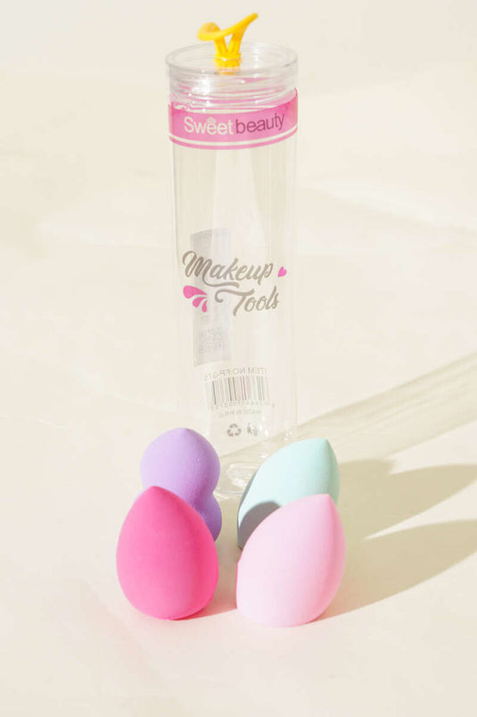 4-Piece Assorted Makeup Sponge Set