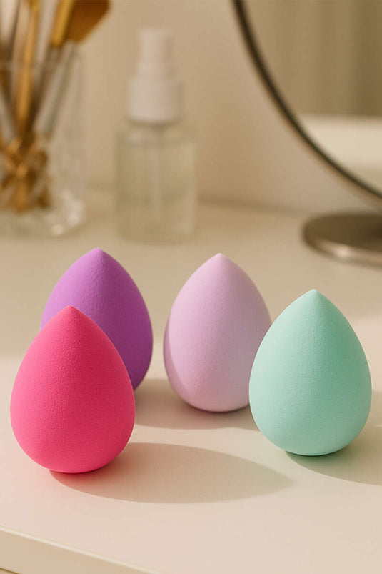 4-Piece Assorted Makeup Sponge Set