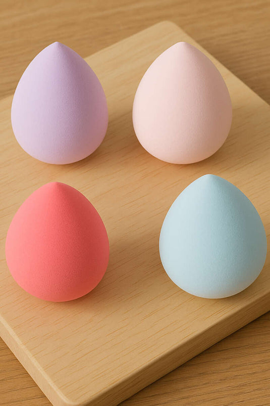 Assortiment de 4 éponges à maquillage en forme d'œuf (boîte 1)