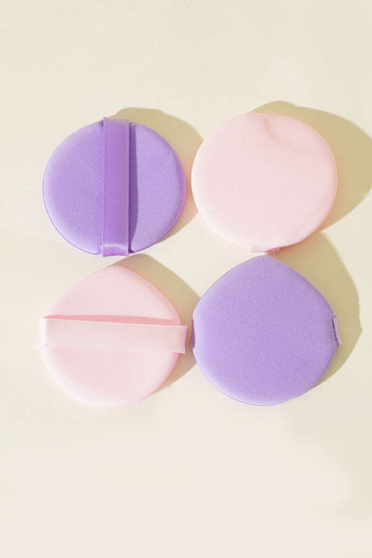 Set of 4 Assorted Powder Sponges