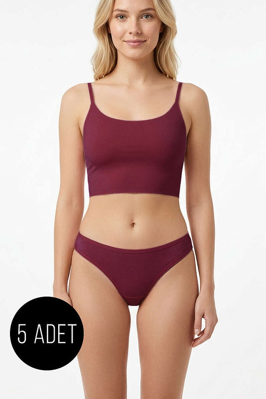 5'li Bikini Külot - Renkli 2