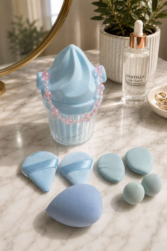 Ensemble De 7 Éponges Assorties En Boîte