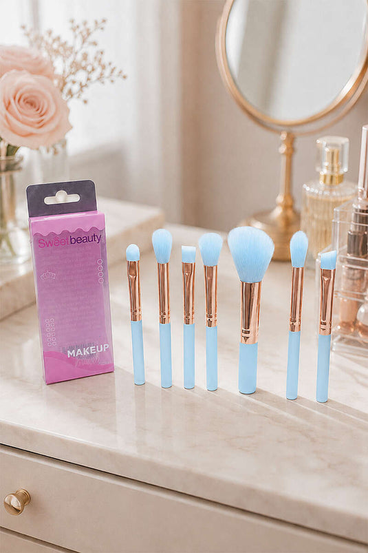Ensemble De 7 Petits Pinceaux De Maquillage Assortis
