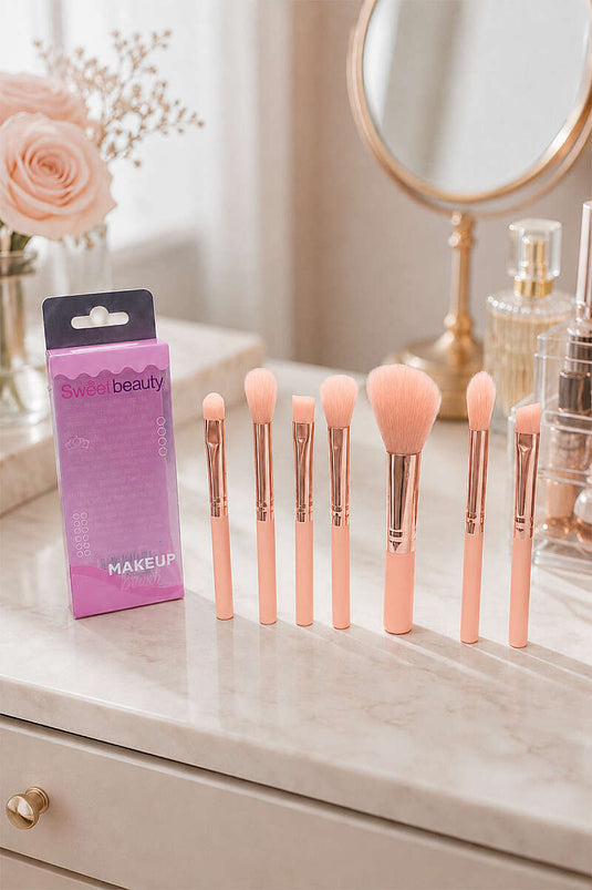 Ensemble De 7 Petits Pinceaux De Maquillage Assortis
