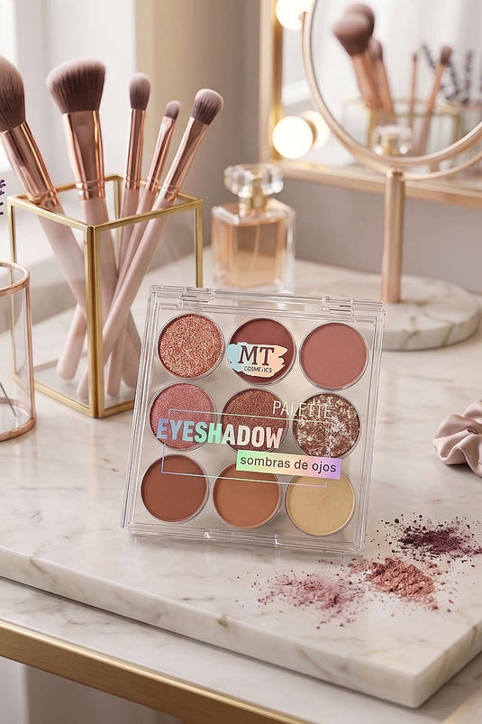 Palette De 9 Ombres À Paupières Pailletées 03