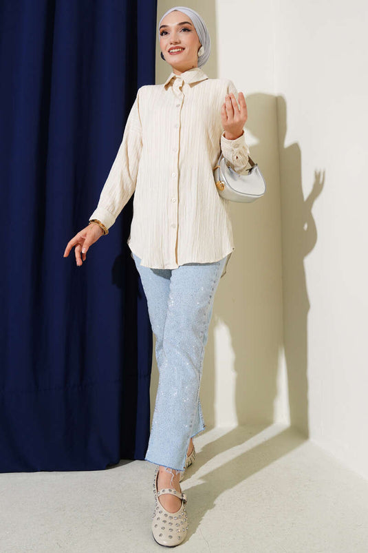 حجر قميص أساسي من لحاء الشجر