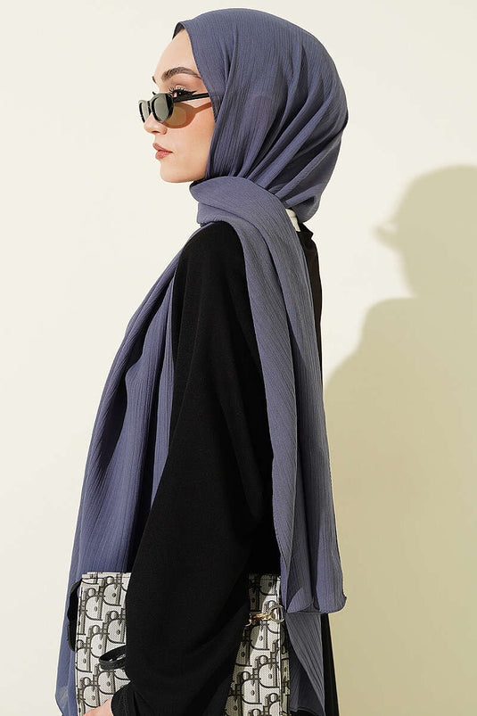 Foulard Écorce d'Arbre Gris Ardoise