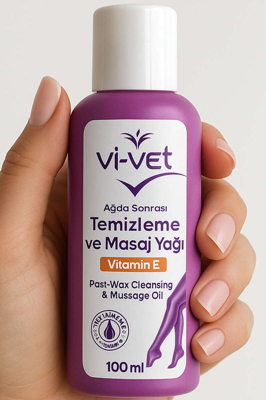 زيت تنظيف ما بعد إزالة الشعر بالشمع بفيتامين هـ