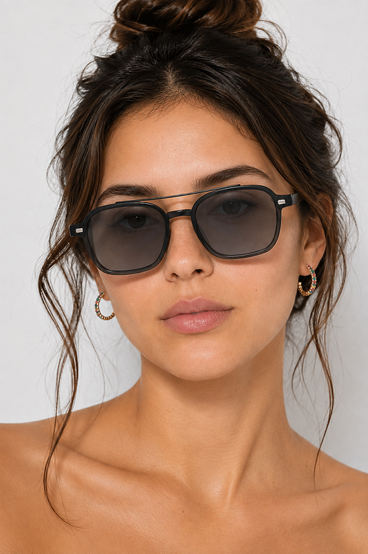 Occhiali Da Sole Quadrati Donna Ahenk, Grigio Fumo
