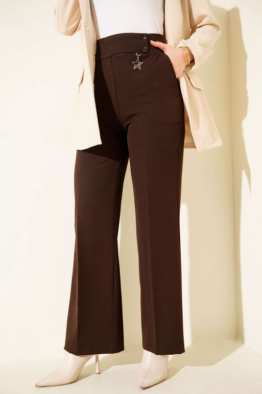 Pants with Accessories Brown