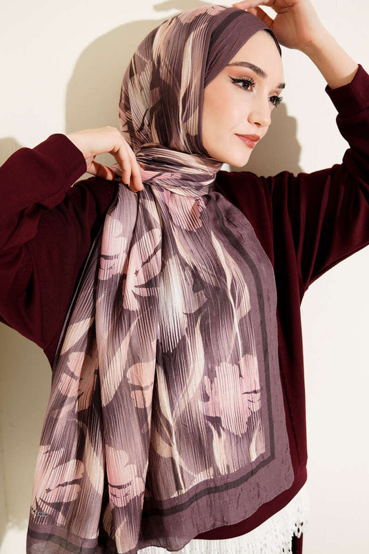 Foulard Akvarel à motif bambou Latte