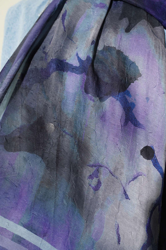 Amber Series Striped Gradient Scarf Purple