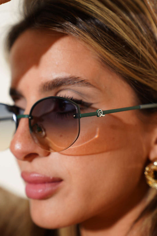 نظارات من سلسلة أمينتس، لون أخضر