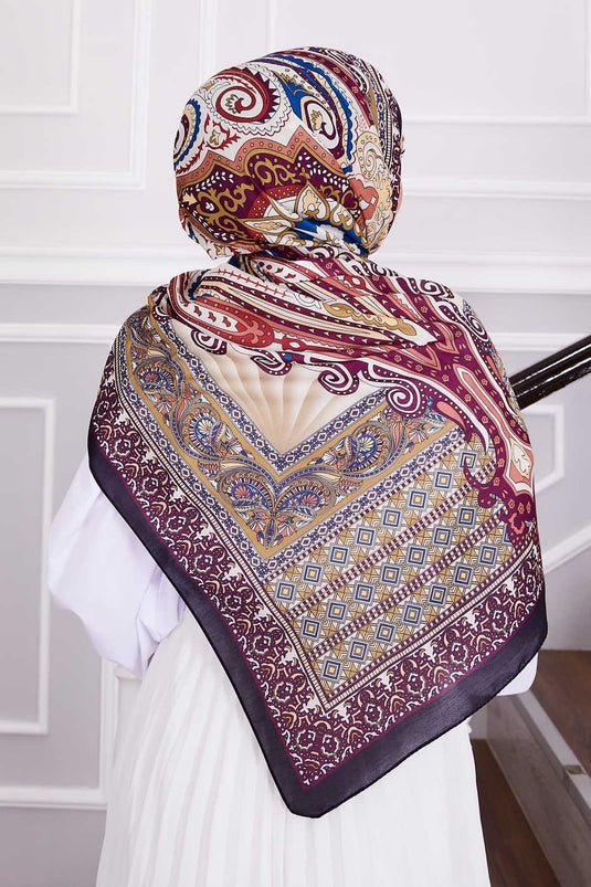 Amora Patterned Hijab Shawl -2