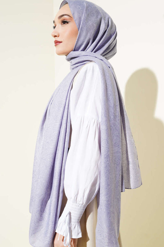 Châle lilas à motif ethnique Anatolia