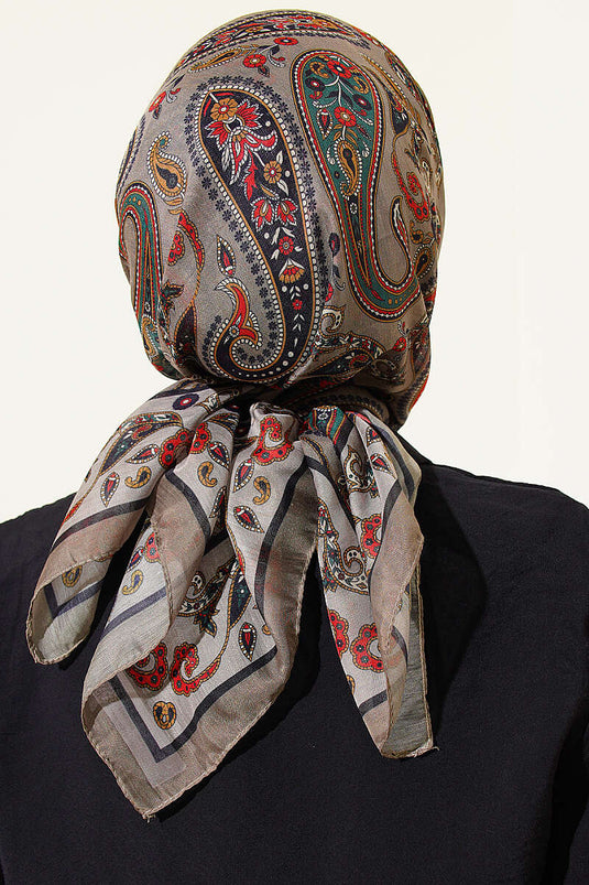 Antik Paisley Desen Eşarp Nefti