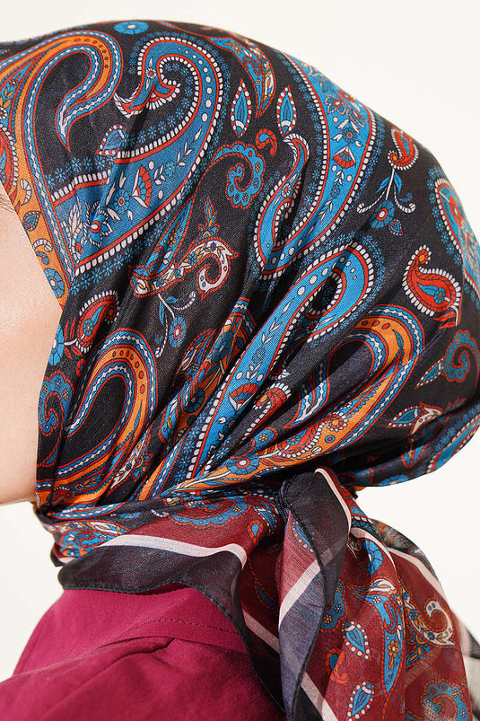 Foulard Antik Paisley Motif Parlement