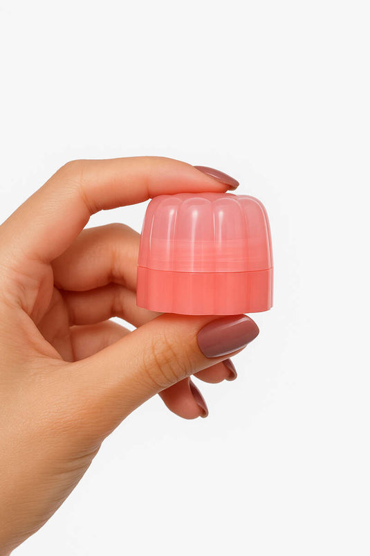 Perzikkleurige lipgloss met applicator