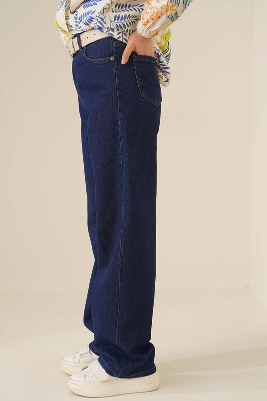 Boru Leg Slim Fit Denim Jeans