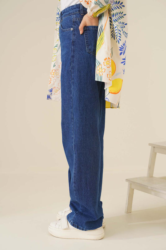 Baggy Mid Waist Denim Jeans