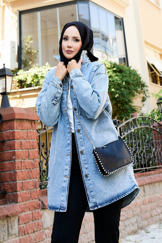 Back Printed Denim Jacket 16